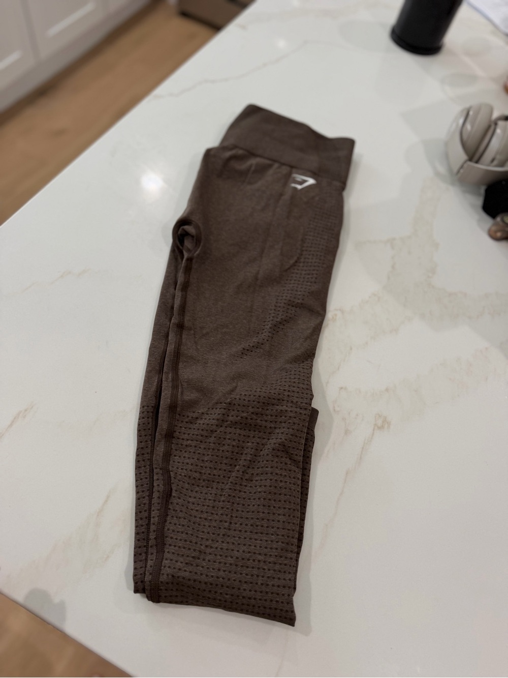Gymshark Kids Brown Seamless Performance Leggings